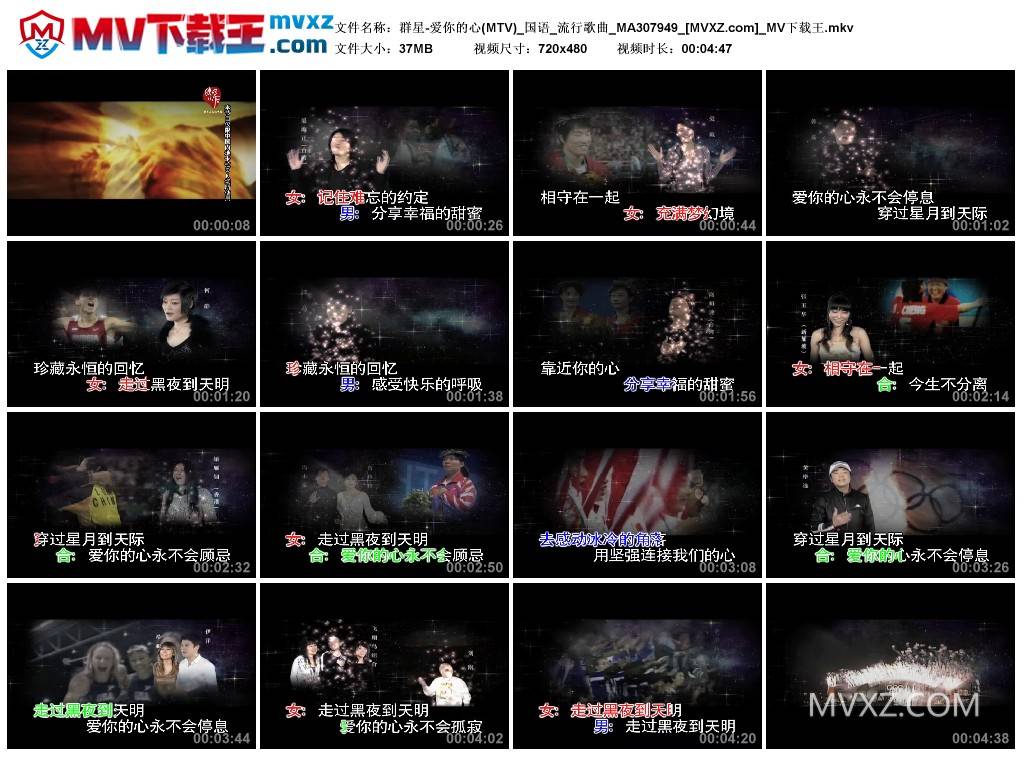 群星-爱你的心(MTV)_国语_流行歌曲_MA307949